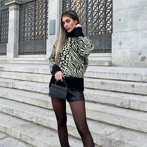 ZARA Printed Knit Sweater - Picture 3 of 8